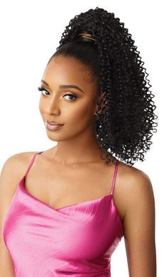 Outre Synthetic Pretty Quick Wrap Ponytail - BOHEMIAN COILS 18