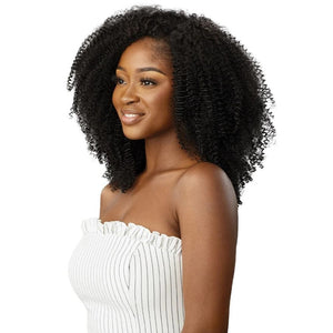 Outre Human Hair Premium Blend Clip-In Big Beautiful Hair Springy Afro 10" 9pcs