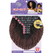 Load image into Gallery viewer, Outre Human Hair Premium Blend Clip-In Big Beautiful Hair Springy Afro 10&quot; 9pcs