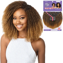 Load image into Gallery viewer, Outre Human Hair Blend Clip on Weave Premium Purple Pack Big Beautiful Hair Clip-In 4C Coily Fro 10&quot; 9Pcs