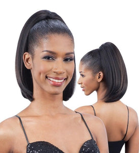 Freetress Equal Synthetic Hair Drawstring Ponytail Yaky Bounce 14 INCHES - Diva By QB