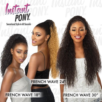 SENSATIONNEL SYNTHETIC INSTANT PONY DRAWSTRING FRENCH WAVE - Diva By QB
