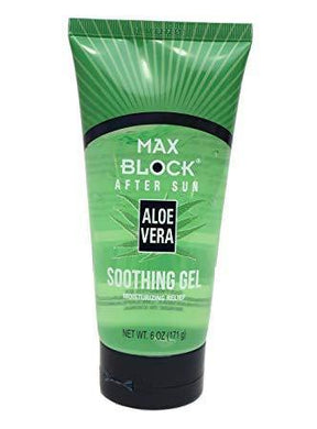 Max Block After Sun Aloe Vera Soothing Gel, 5.5 oz. - Diva By QB