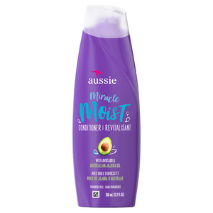 Aussie Miracle Moist Shampoo and Conditioner Set with Avocado & Australian Jojoba oil-12.1 fl oz each