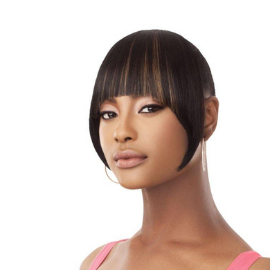 CRESCENT CHINA BANG -Outre Premium Synthetic Pretty Quick Clip on Bang