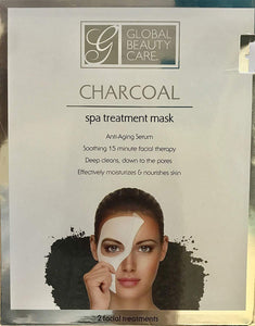Global Beauty Charcoal Spa Treatment Mask Single sheet - Diva By QB