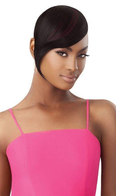SLEEK SWOOPED BANG- Outre Premium Synthetic Pretty Quick Clip on Bang - Diva By QB