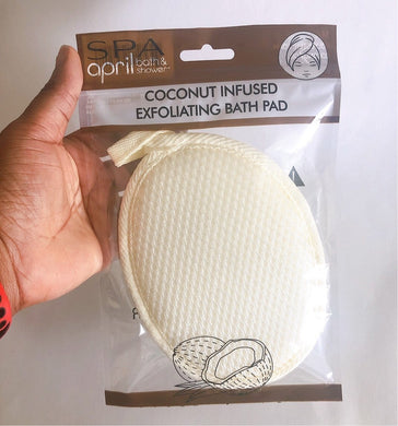 Coconut infused bath pad