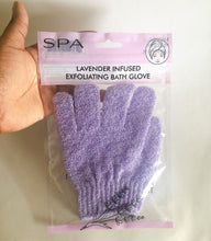 Load image into Gallery viewer, April Bath &amp; Shower Spa Infused Exfoliating Bath Gloves