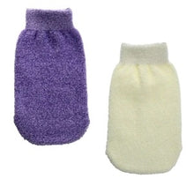 Load image into Gallery viewer, April Bath and Shower Infused Exfoliating Bath Mitts