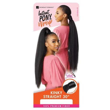 Load image into Gallery viewer, Sensationnel Synthetic Ponytail Instant Pony Wrap KINKY STRAIGHT 30&quot; - Diva By QB